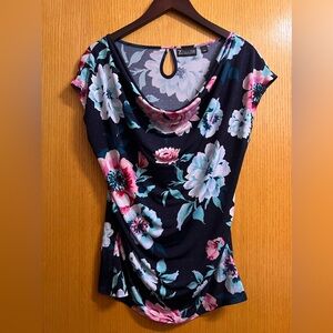 7th Avenue Design NY & Co Boat Neck dress shirt EUC